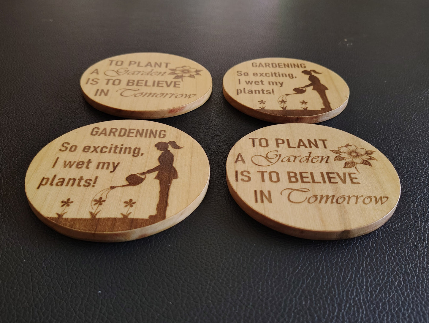Coaster Set (Maple): Gardening Mix