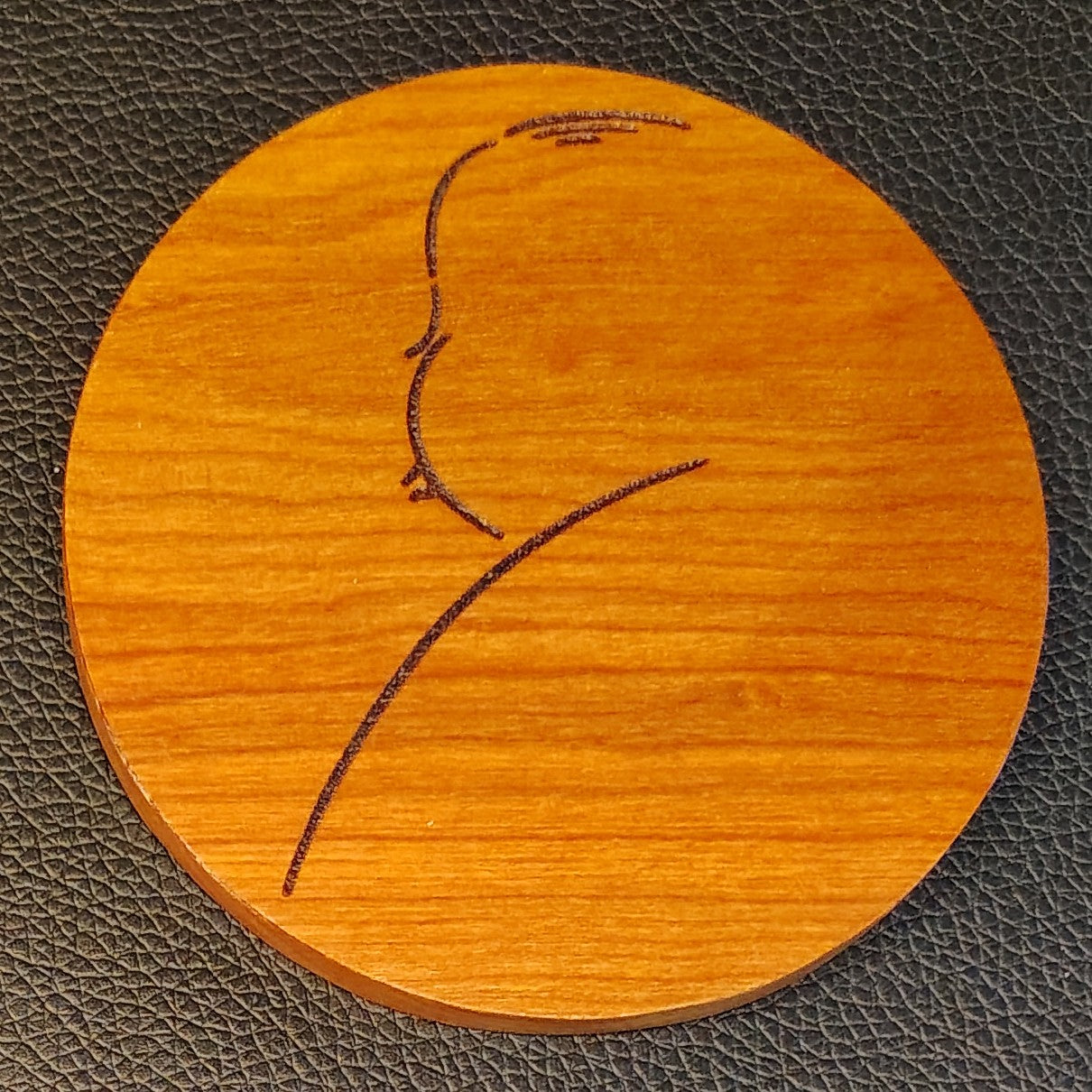 Coaster: Alfred Hitchcock (cherry)