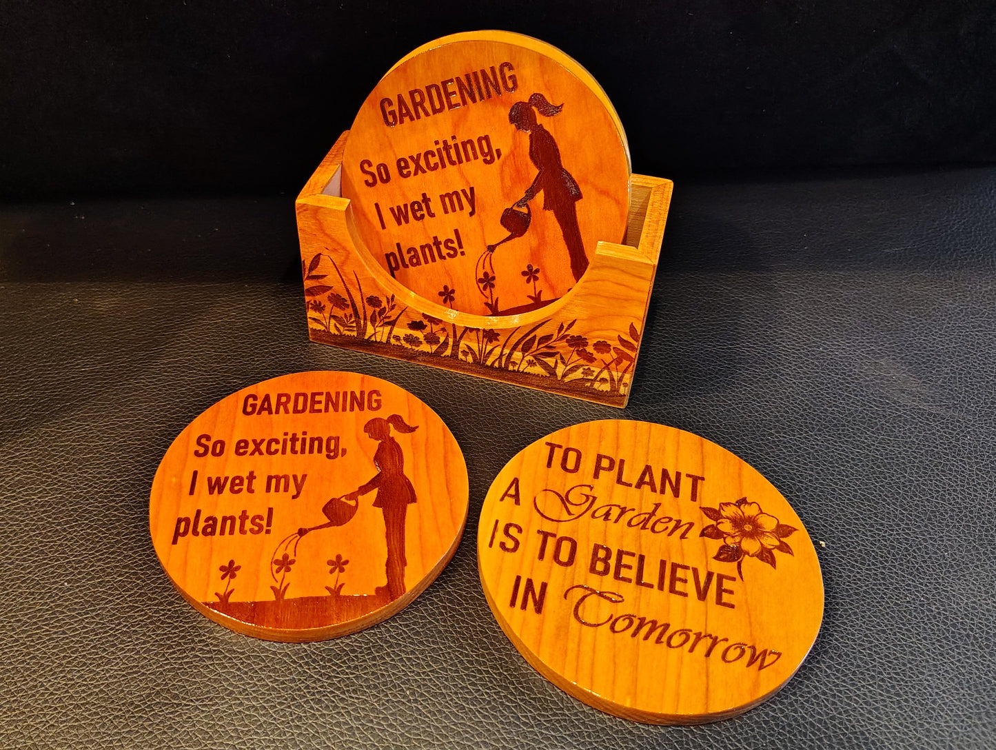 Coaster Set: Gardening Mix