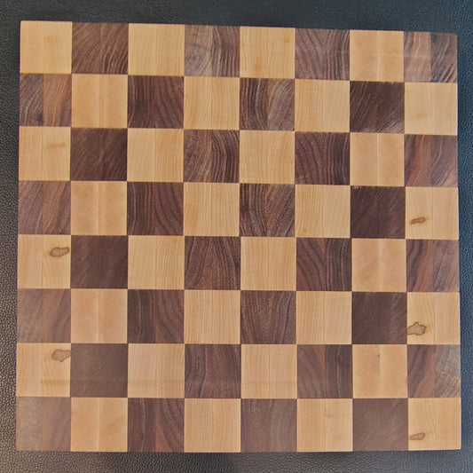 End-Grain Cutting Board: Walnut/Maple
