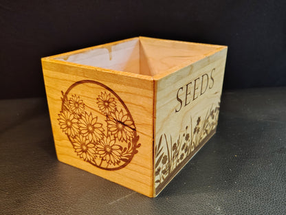 Solid Cherry Seed Box