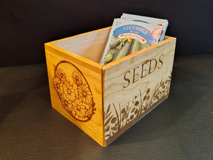 Solid Cherry Seed Box