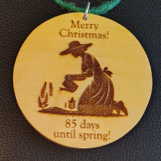 Christmas Tree Ornament: 85 Days Until Spring!