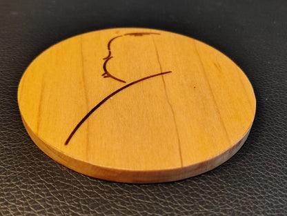 Coaster: Alfred Hitchcock (maple)