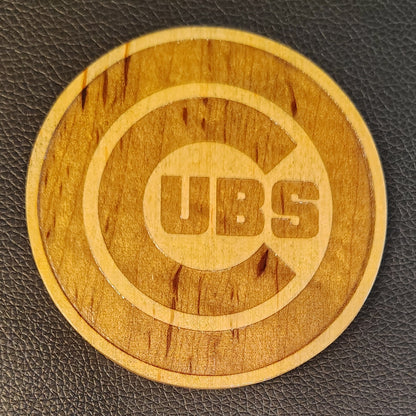 Coaster: Chicago Cubs (maple)