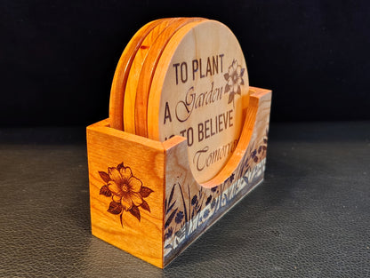 Coaster Set: Gardening Mix
