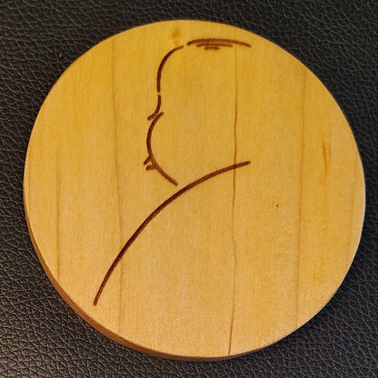 Coaster: Alfred Hitchcock (maple)
