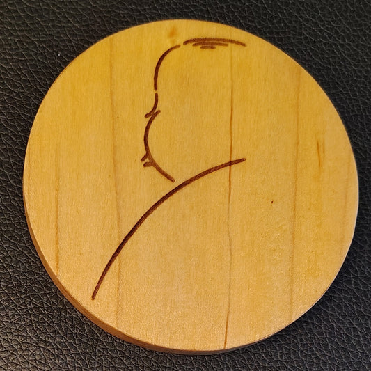 Coaster: Alfred Hitchcock (maple)