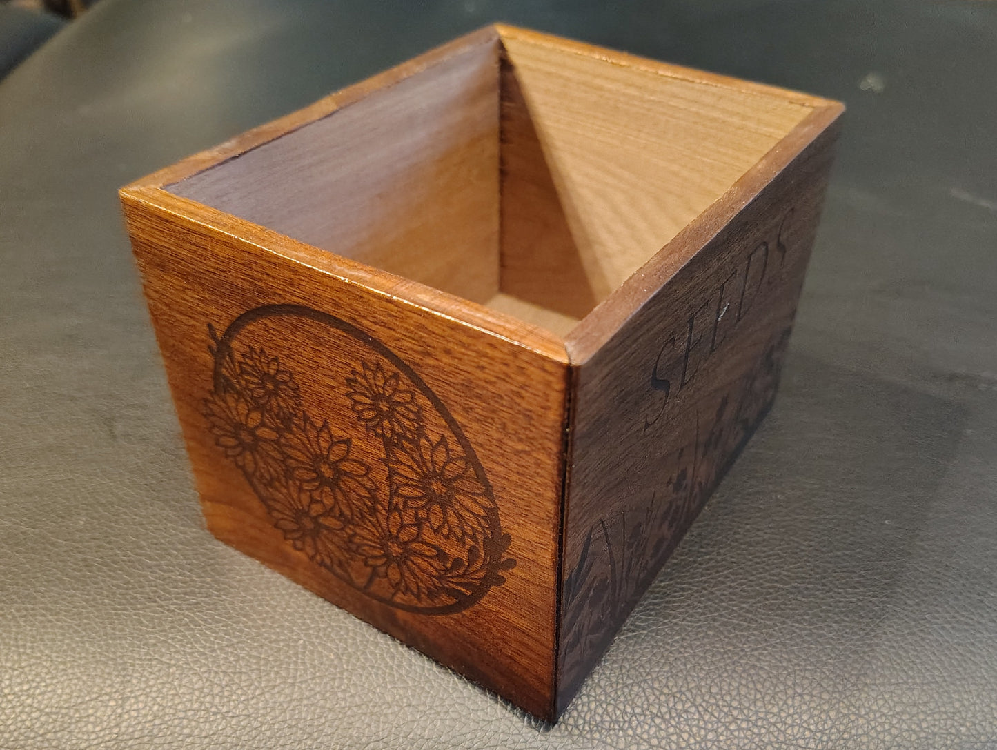Solid Walnut Seed Box