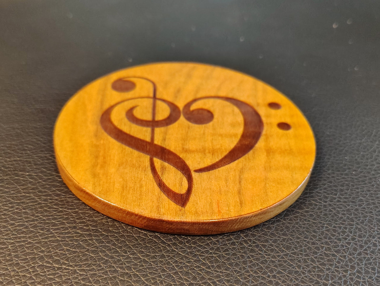 Coaster: Music Treble/Bass Heart