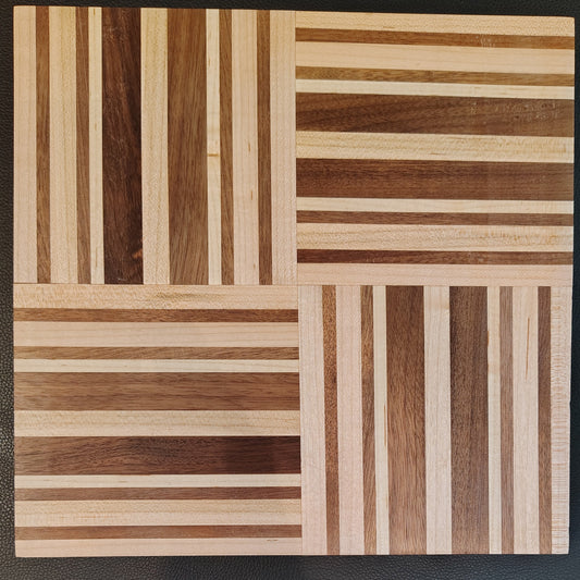 Edge-Grain Butcher Block: Walnut/Maple