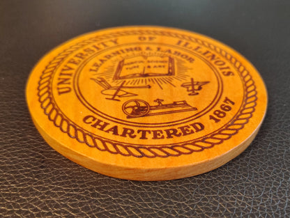 Coaster: University of Illinois (cherry)