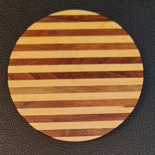 Coaster: Walnut and Maple