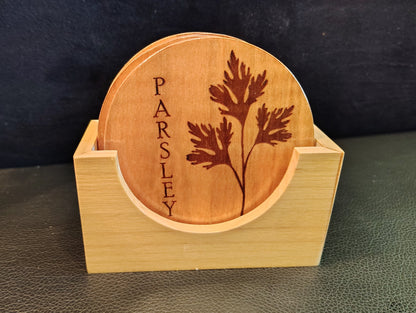 Coaster Set: Herbs