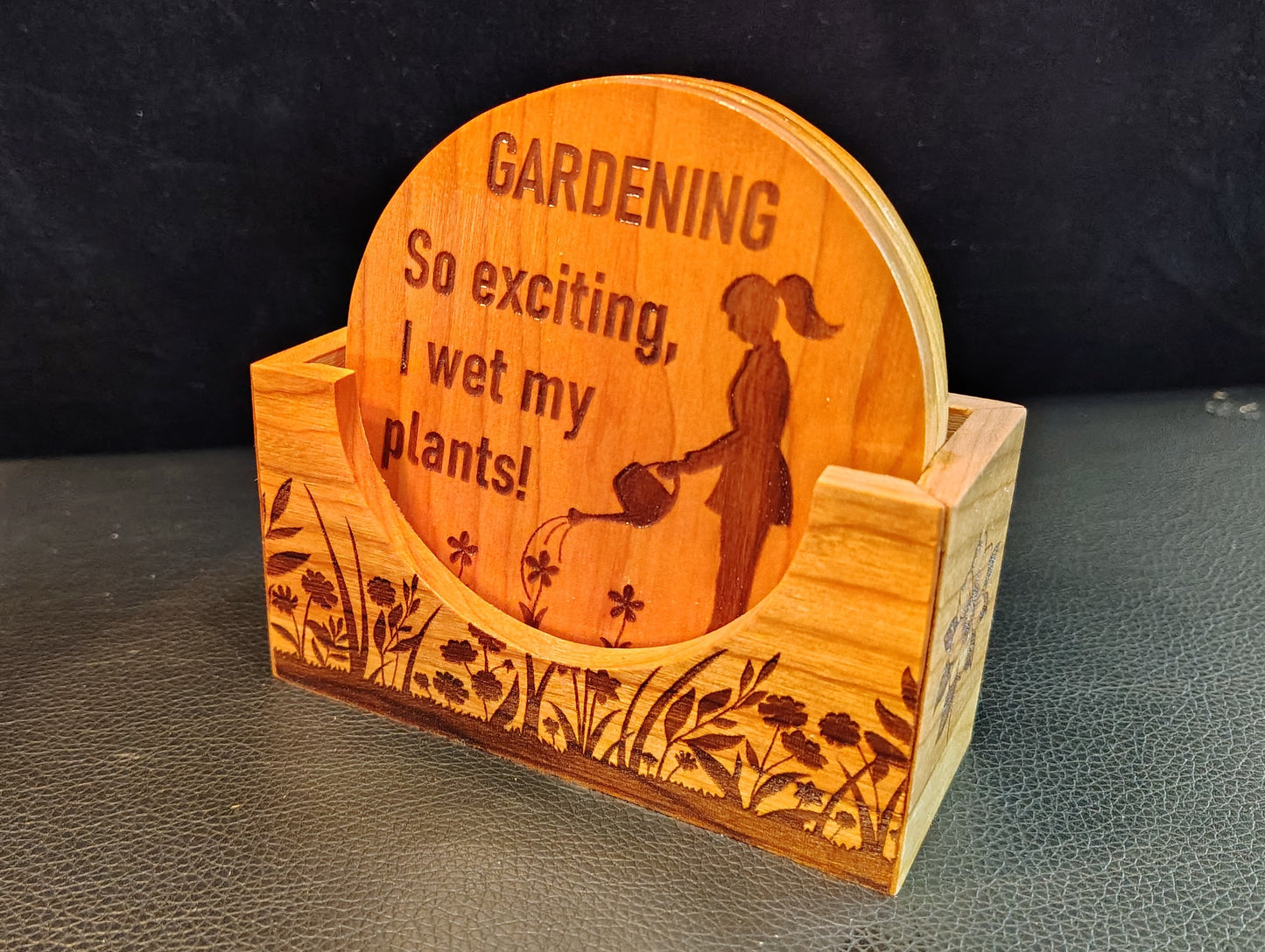 Coaster Set: "Gardening..."