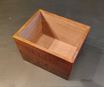 Solid Walnut Seed Box
