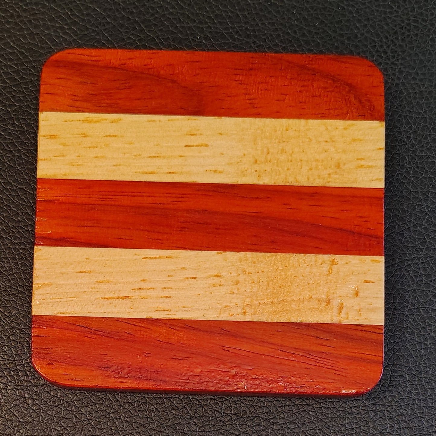 Coaster: Padauk and Hickory