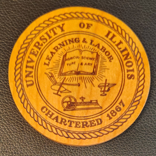 Coaster: University of Illinois (cherry)