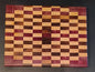 End-Grain Cutting Board: Maple/Walnut/Purpleheart