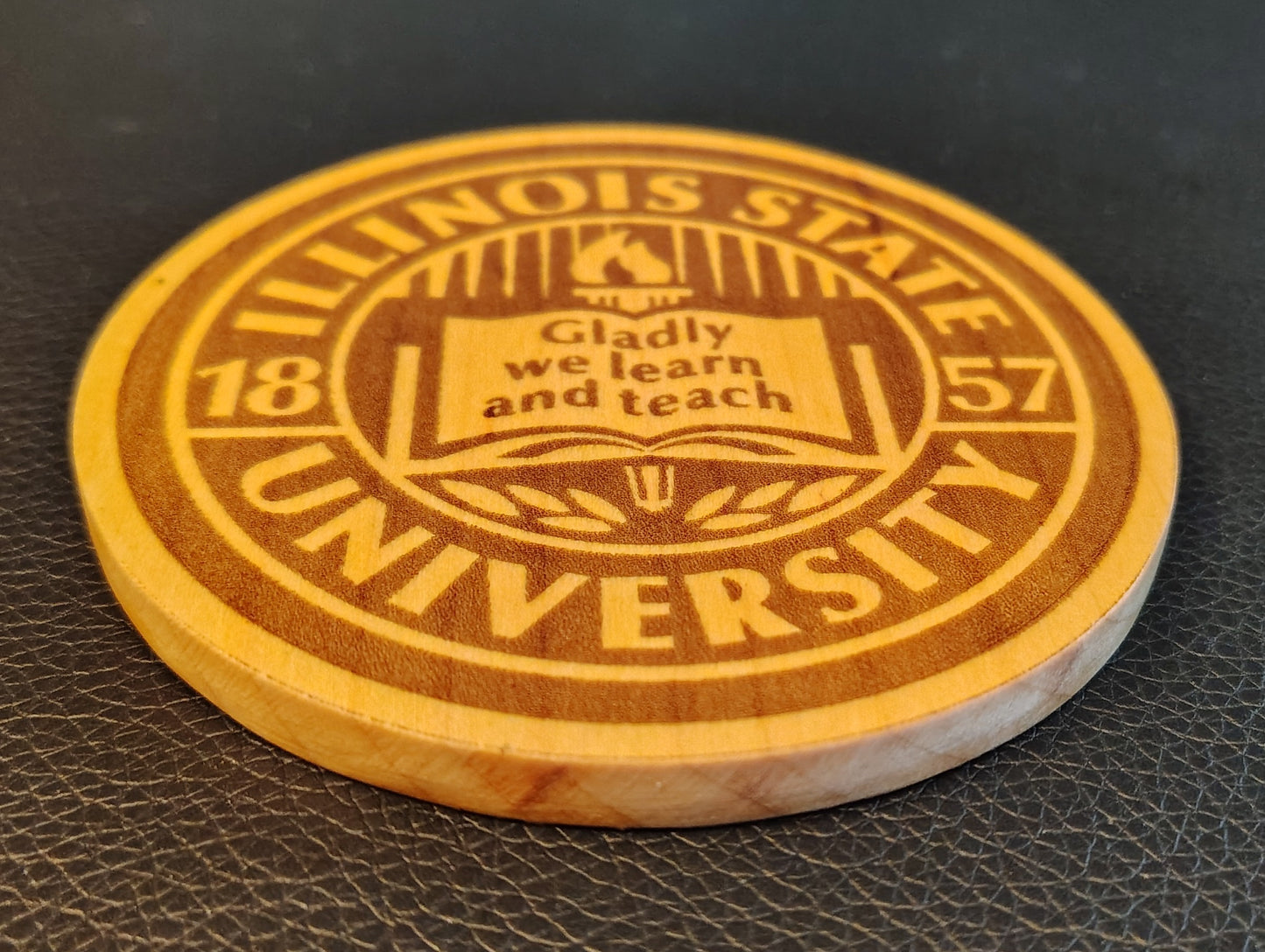 Coaster: Illinois State University (maple)