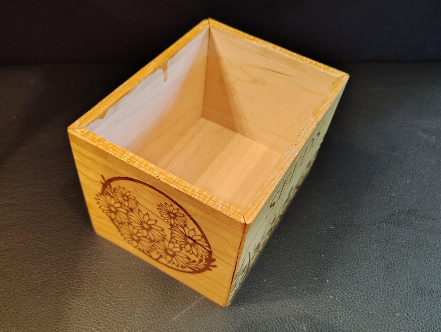Solid Cherry Seed Box
