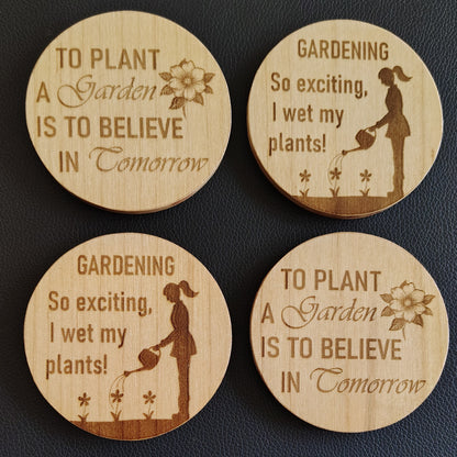 Coaster Set (Maple): Gardening Mix