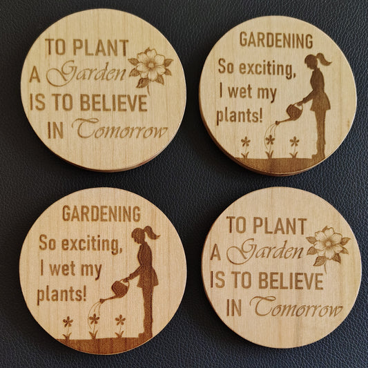 Coaster Set (Maple): Gardening Mix