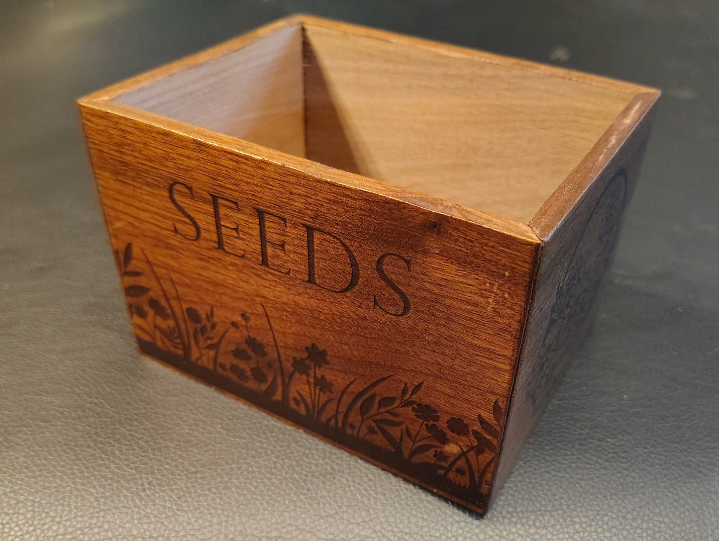 Solid Walnut Seed Box