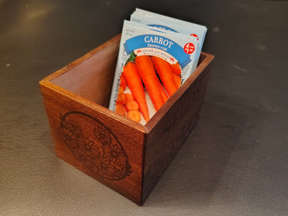 Solid Walnut Seed Box