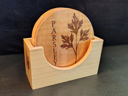 Coaster Set: Herbs