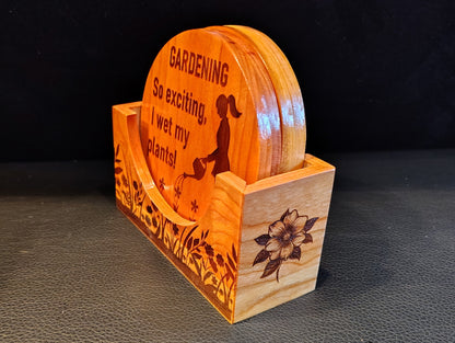 Coaster Set: Gardening Mix