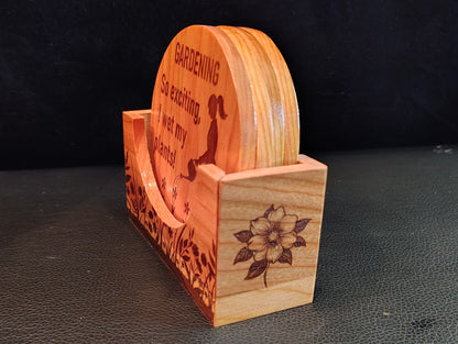 Coaster Set: "Gardening..."