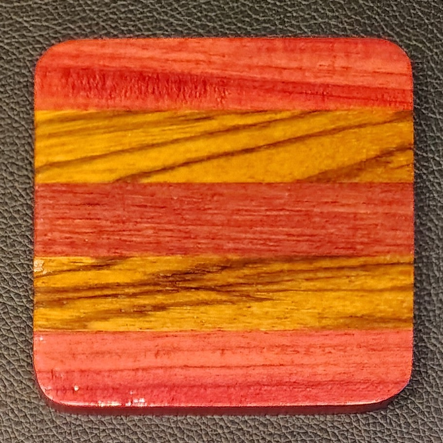 Coaster: Purpleheart and Zebra Wood
