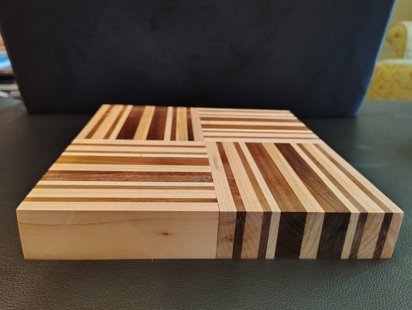 Edge-Grain Butcher Block: Walnut/Maple