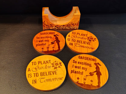 Coaster Set: Gardening Mix
