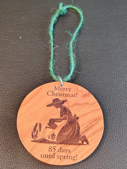 Christmas Tree Ornament: 85 Days Until Spring!