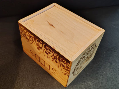 Solid Cherry Seed Box