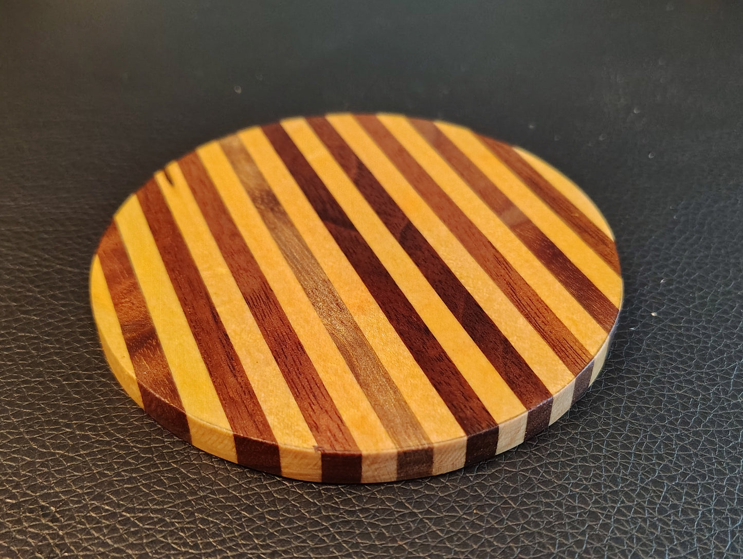 Coaster: Walnut and Maple