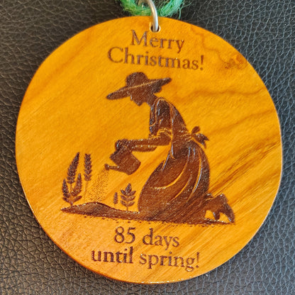Christmas Tree Ornament: 85 Days Until Spring!